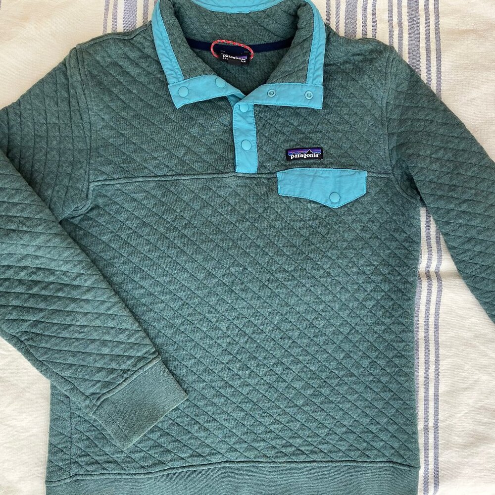 Patagonia Women's Organic Cotton Quilt Snap-T Pullover/Nouveau Green